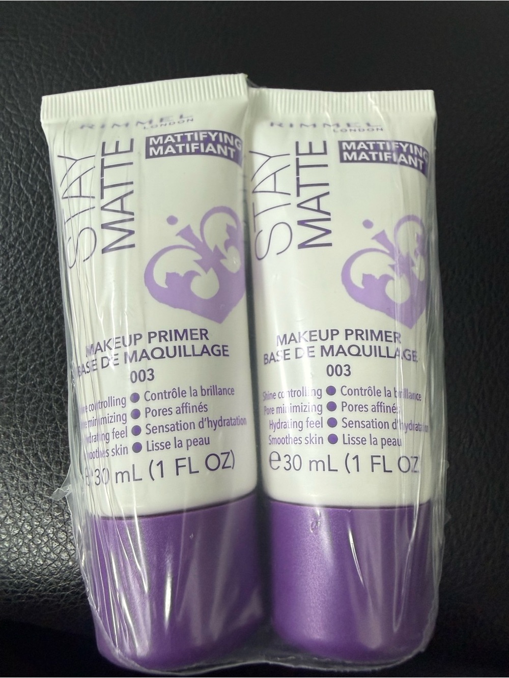 Rimmel London Stay Matte Makeup Primer - White Tube with Purple Accents